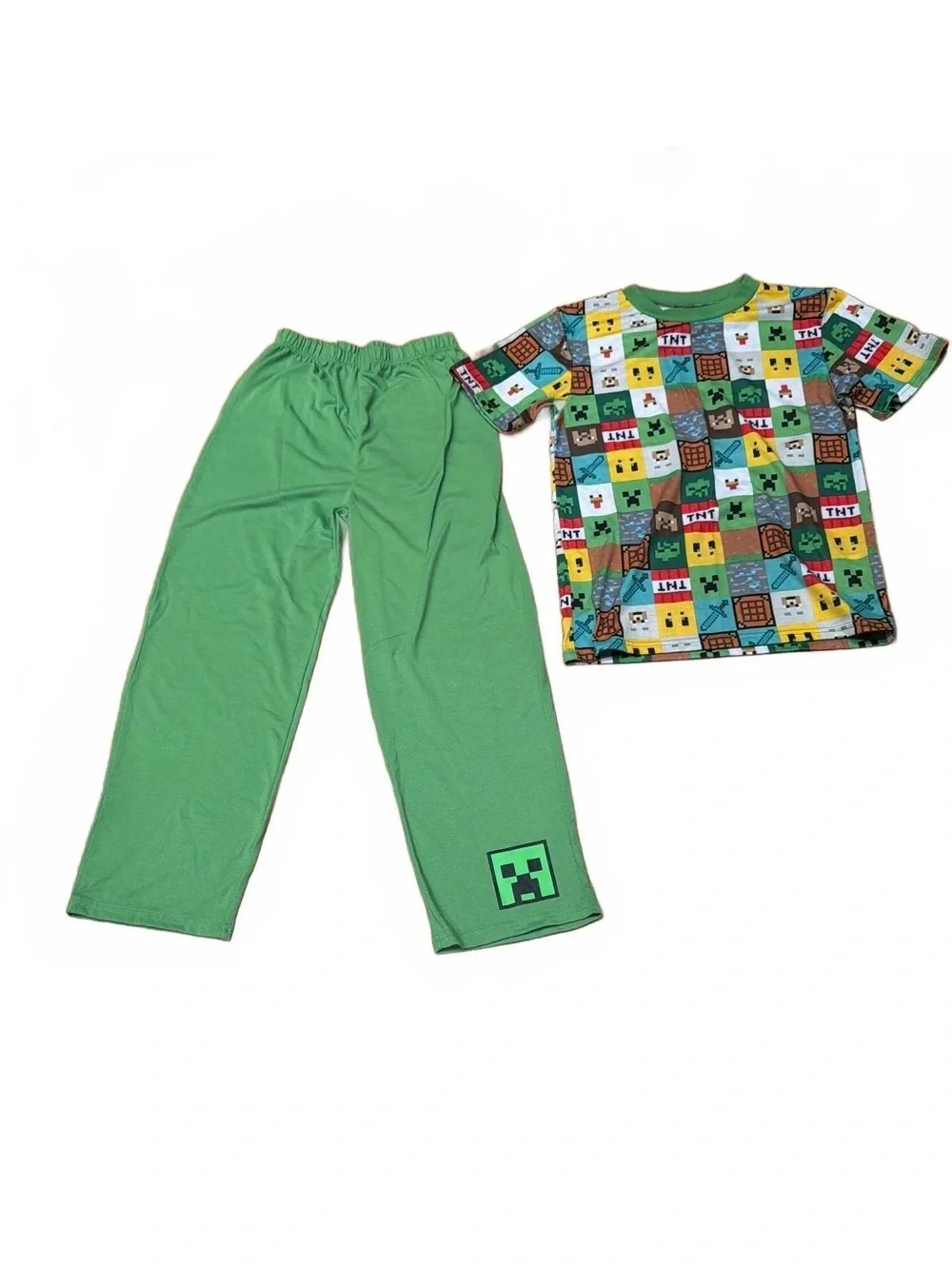 Minecraft Kids Pajama Set Medium 8/10 Youth 8 years